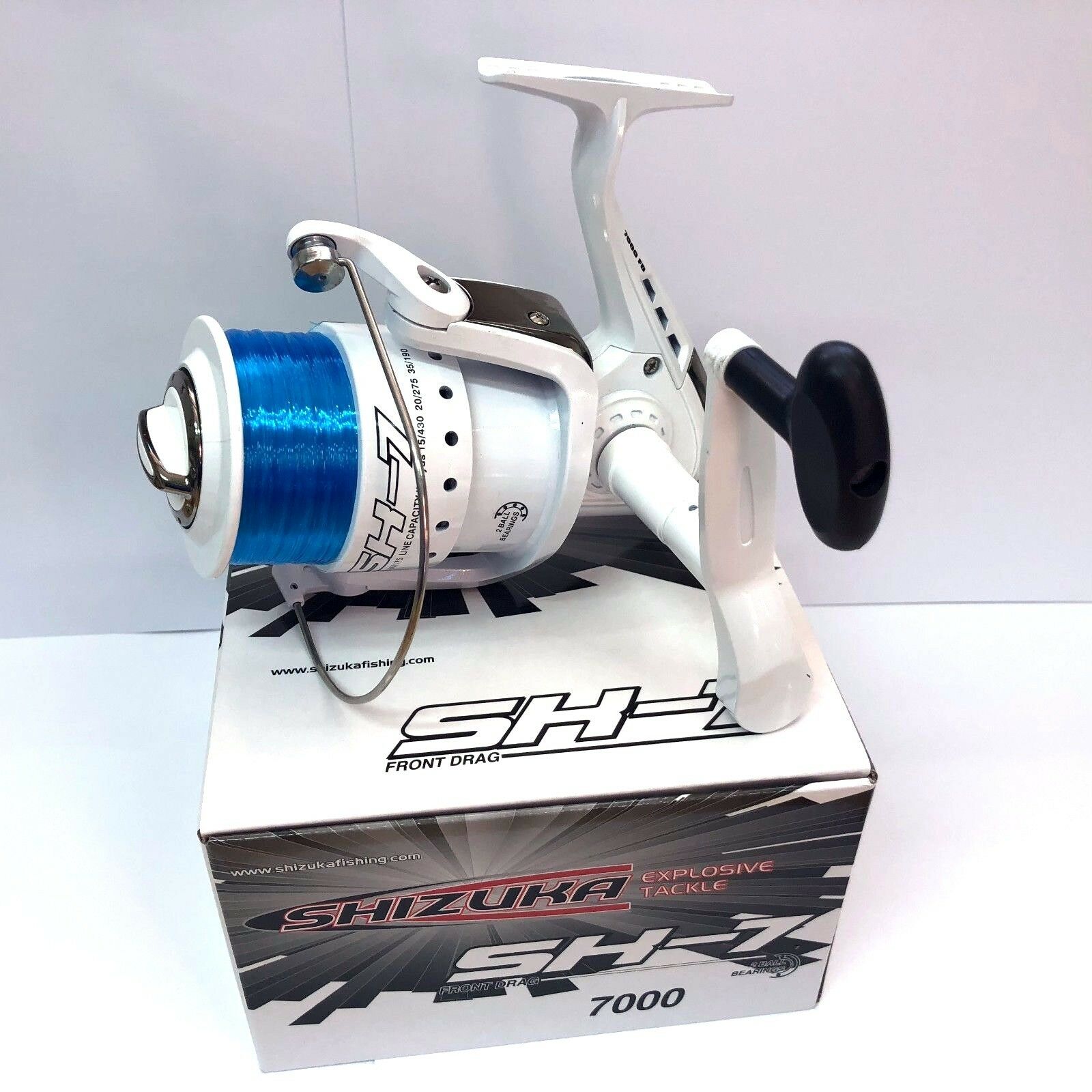 SHIZUKA SK7 70 SEA LARGE LINEAEFFE FISHING BEACH PIER REEL WITH LINE WHITE