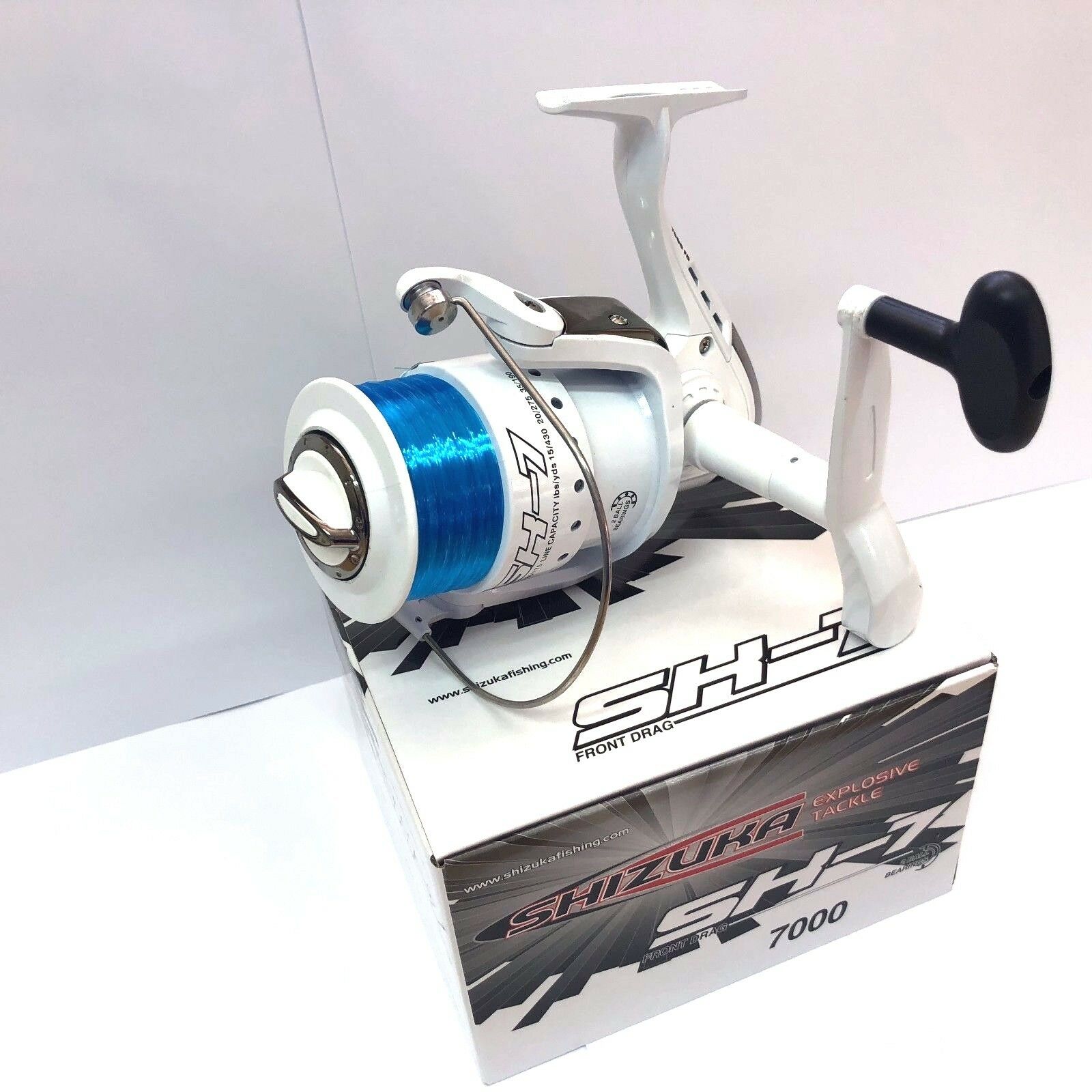 SHIZUKA SK7 70 SEA LARGE LINEAEFFE FISHING BEACH PIER REEL WITH LINE WHITE