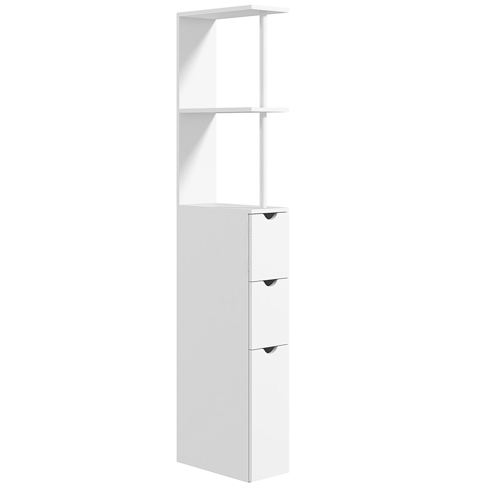 Tall Bathroom Cabinet, Bathroom Storage Cabinet W/ Shelf, Drawers White