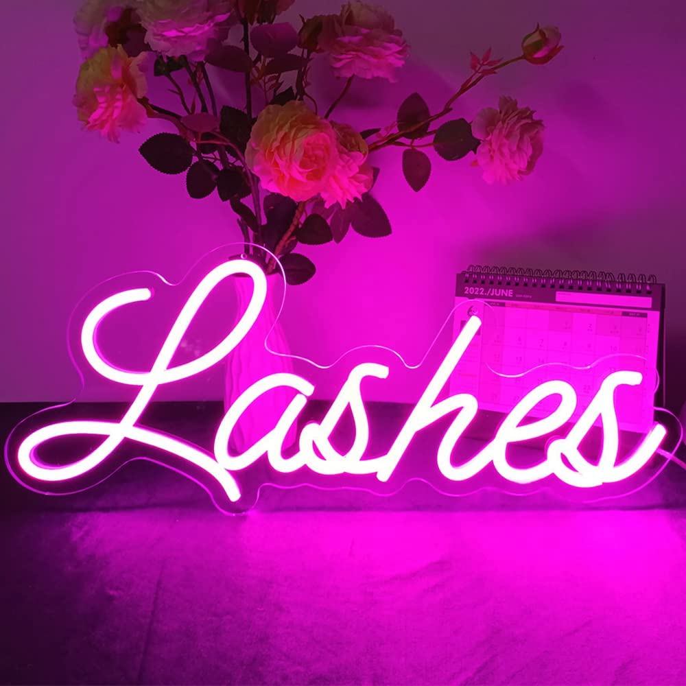 Neon Lashes Sign