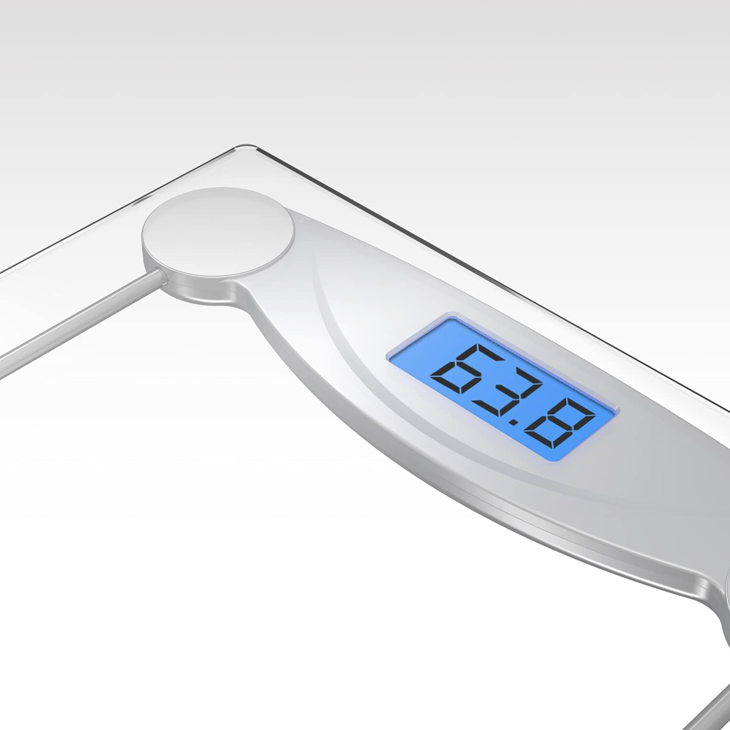 Ultra Slim Digital Bathroom Scales for Body Weight with High Precision Sensors and Tempered Glass (Stone/kgs/lbs)