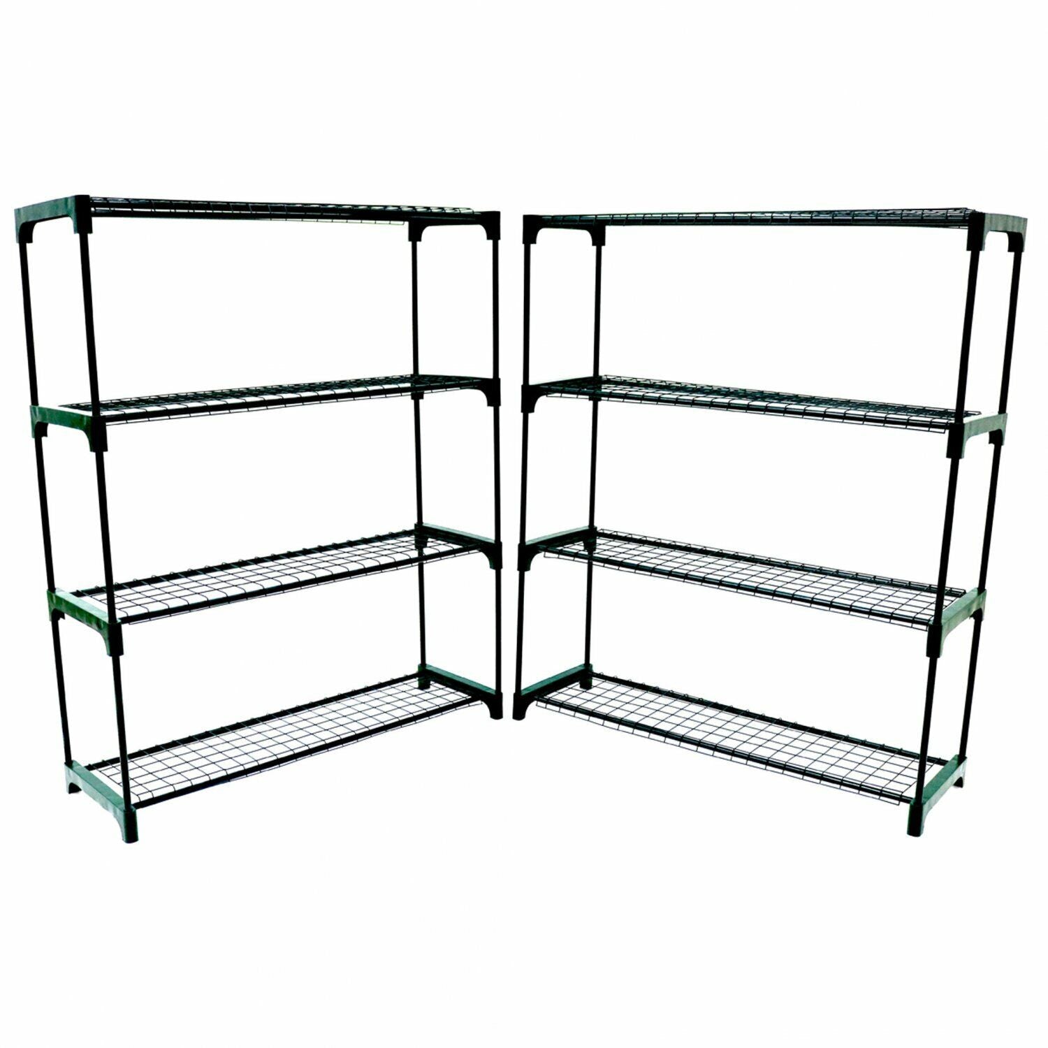 Double Pack Flower Staging Display Greenhouse Racking Shelving