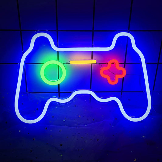 Neon Game Controller Sign