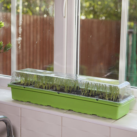 Windowsill Propagator Kit Indoor Greenhouse Set of 3 for 90 Plants