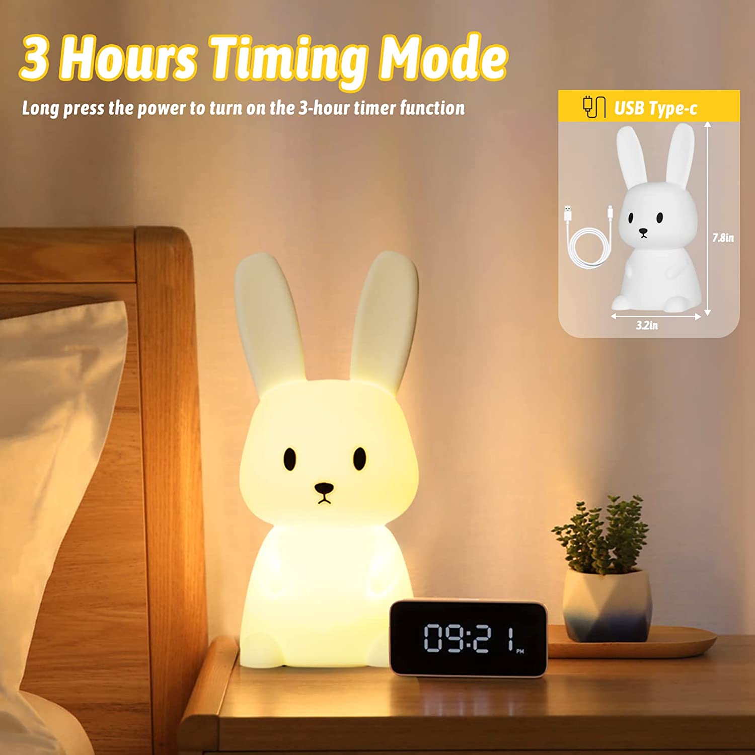 Bedside Rabbit Nightlight