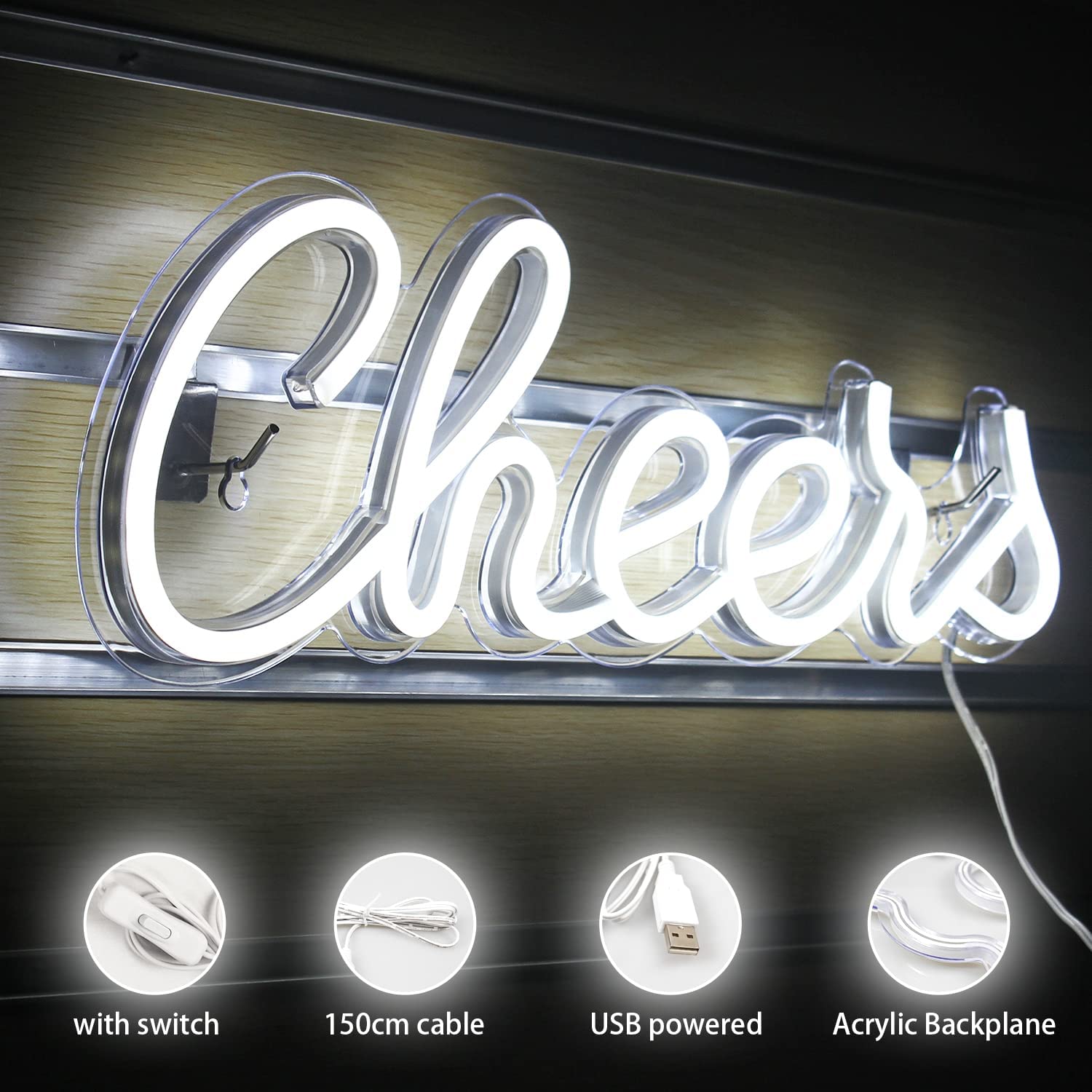 Neon Cheers Sign