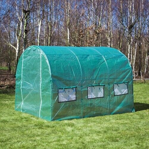 Backyard Greenhouse Plastic 2x3x2m Tunnel Plants Protection Robust Design Graden