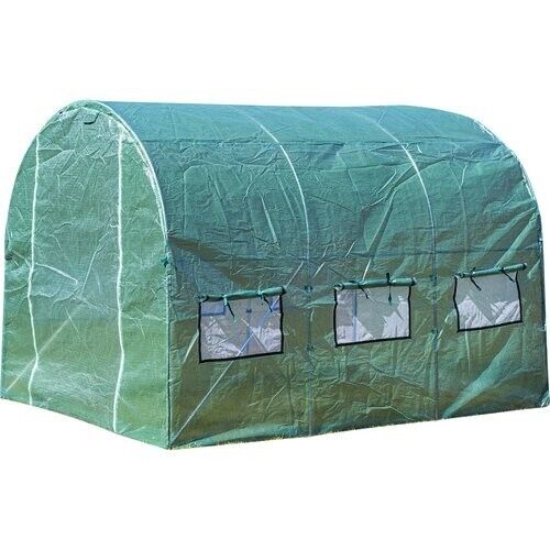 Backyard Greenhouse Plastic 2x3x2m Tunnel Plants Protection Robust Design Graden