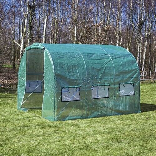 Backyard Greenhouse Plastic 2x3x2m Tunnel Plants Protection Robust Design Graden