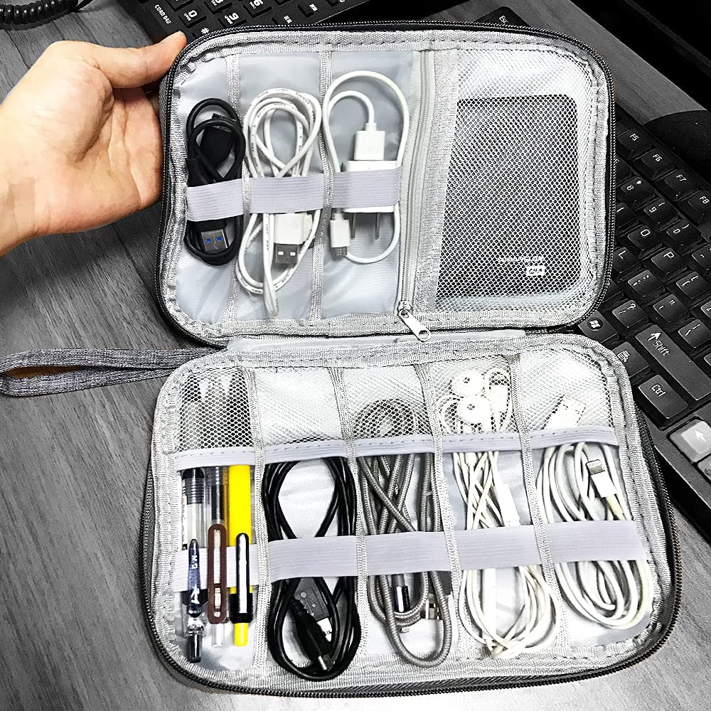 Electronics Accessories Organizer Bag, Travel Cable Organiser Bag