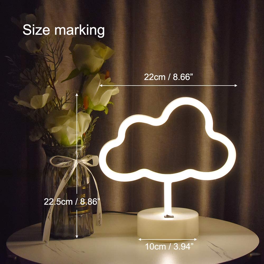 Neon Cloud Table Lamp