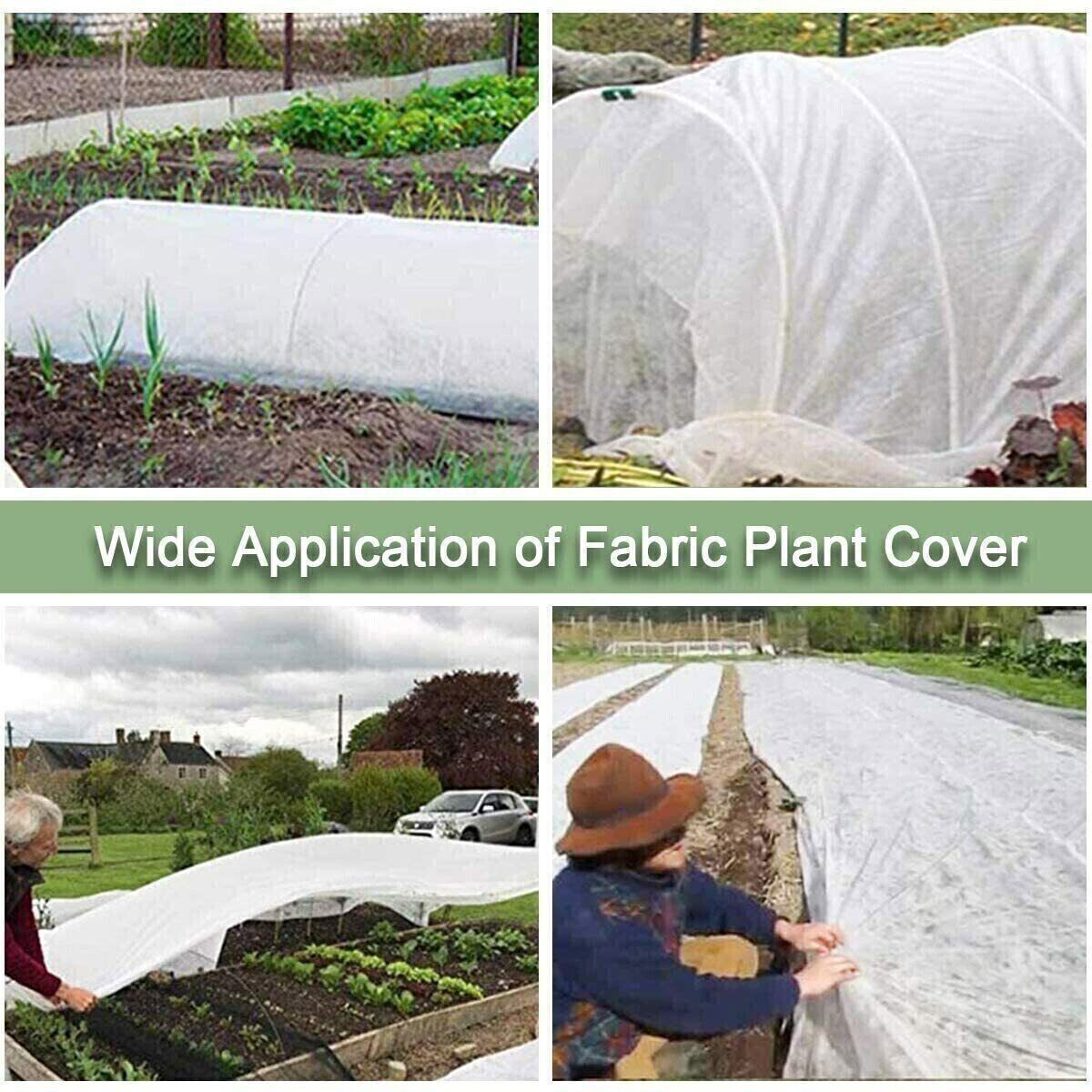 2m x 10m 40gsm Winter Frost Fleece Plant Protection Garden Cover Horticultural