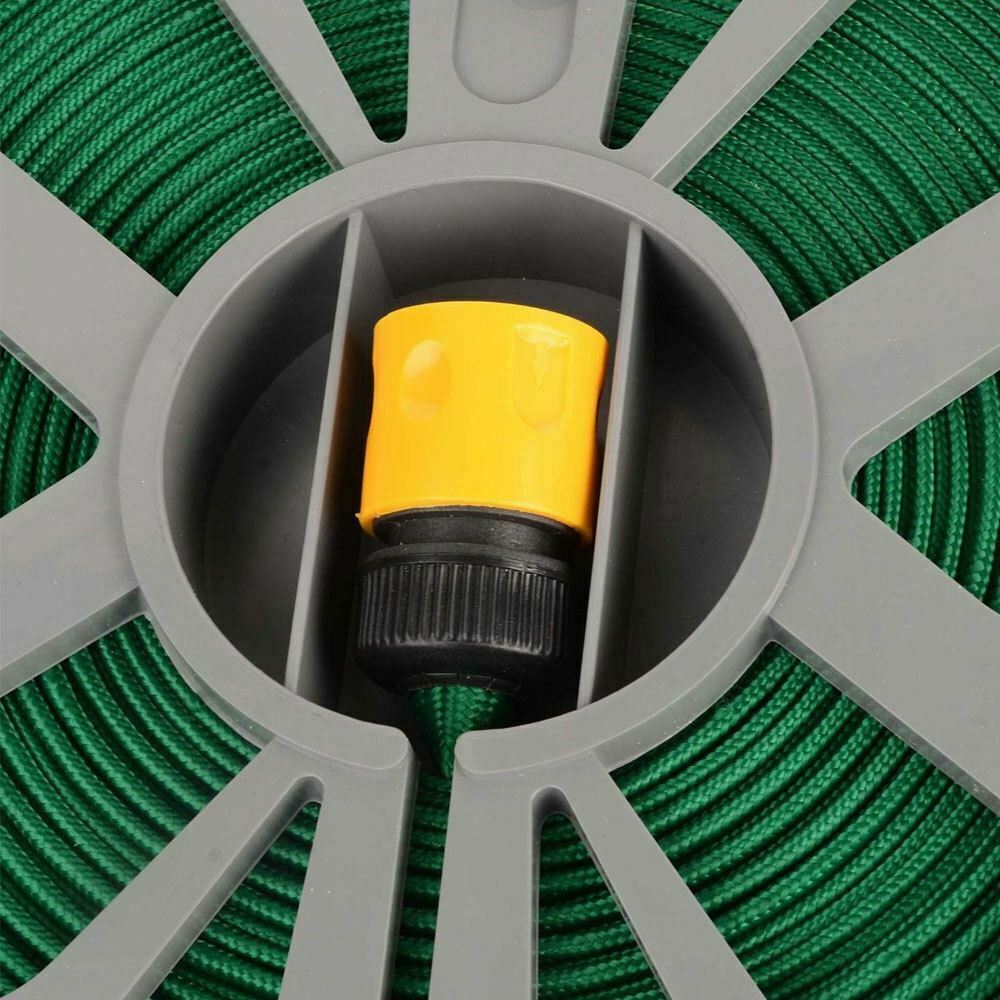 50FT FLAT GARDEN HOSE PIPE  SPRAY NOZZLE 15M