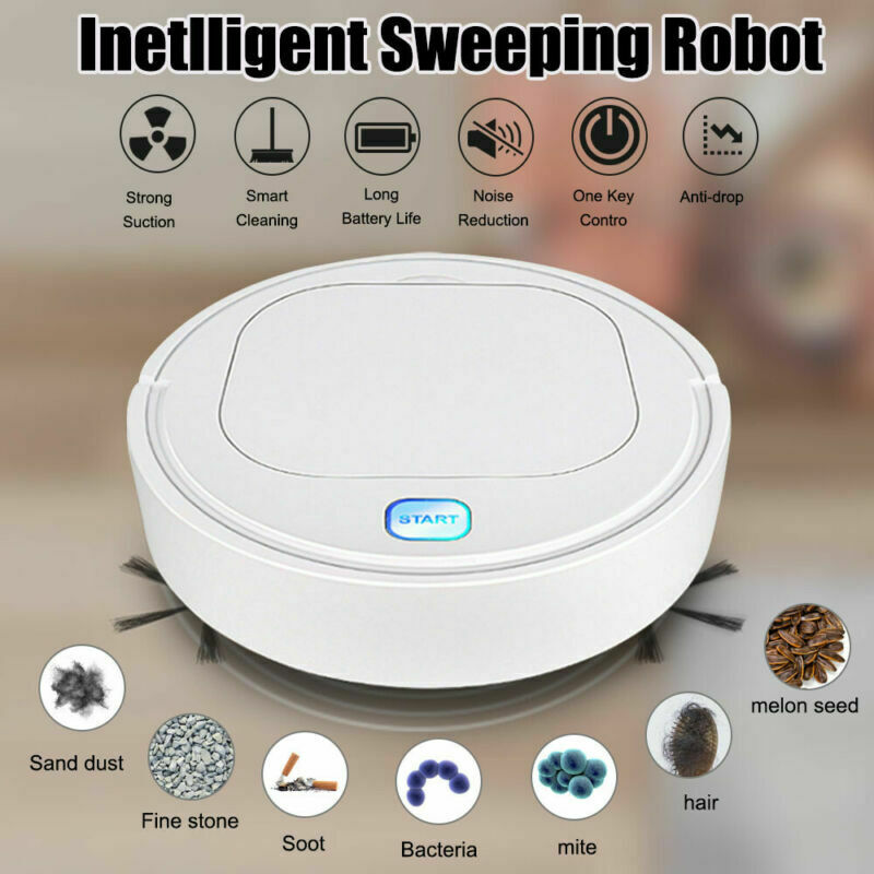 3 IN 1 Automatic Smart Robot Vacuum Cleaner Sweeper Floor Rechargeable