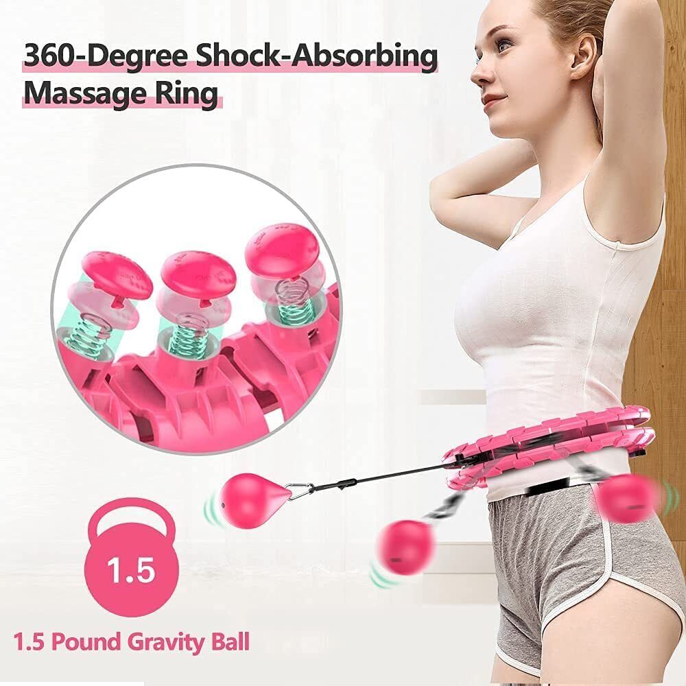 24/36 Knots Weighted Hula Hoop Adult Smart Hoola Thin Waist Fitness Weight Loss