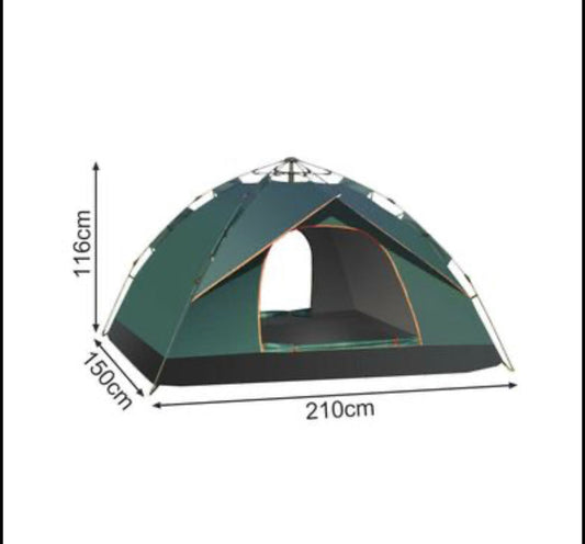 3 Person Automatic Pop Up Outdoor Hiking Camping Tent Waterproof UV Protection