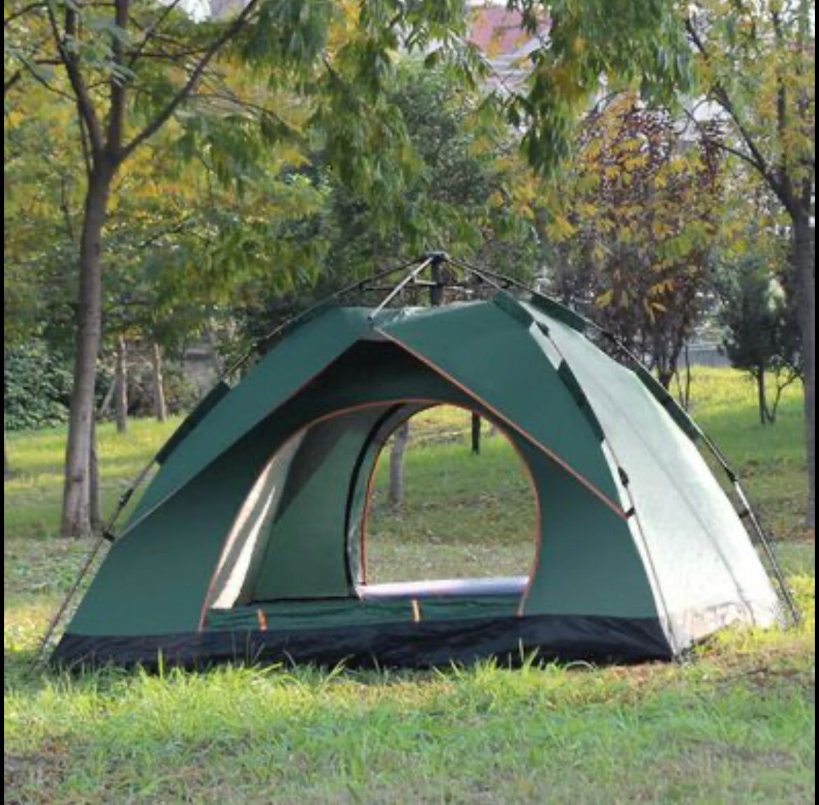 3 Person Automatic Pop Up Outdoor Hiking Camping Tent Waterproof UV Protection