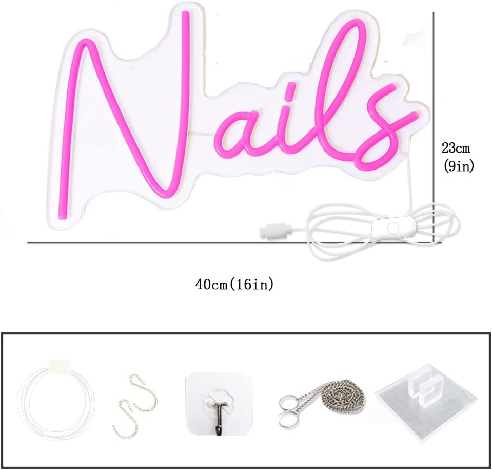 Neon Nails Sign