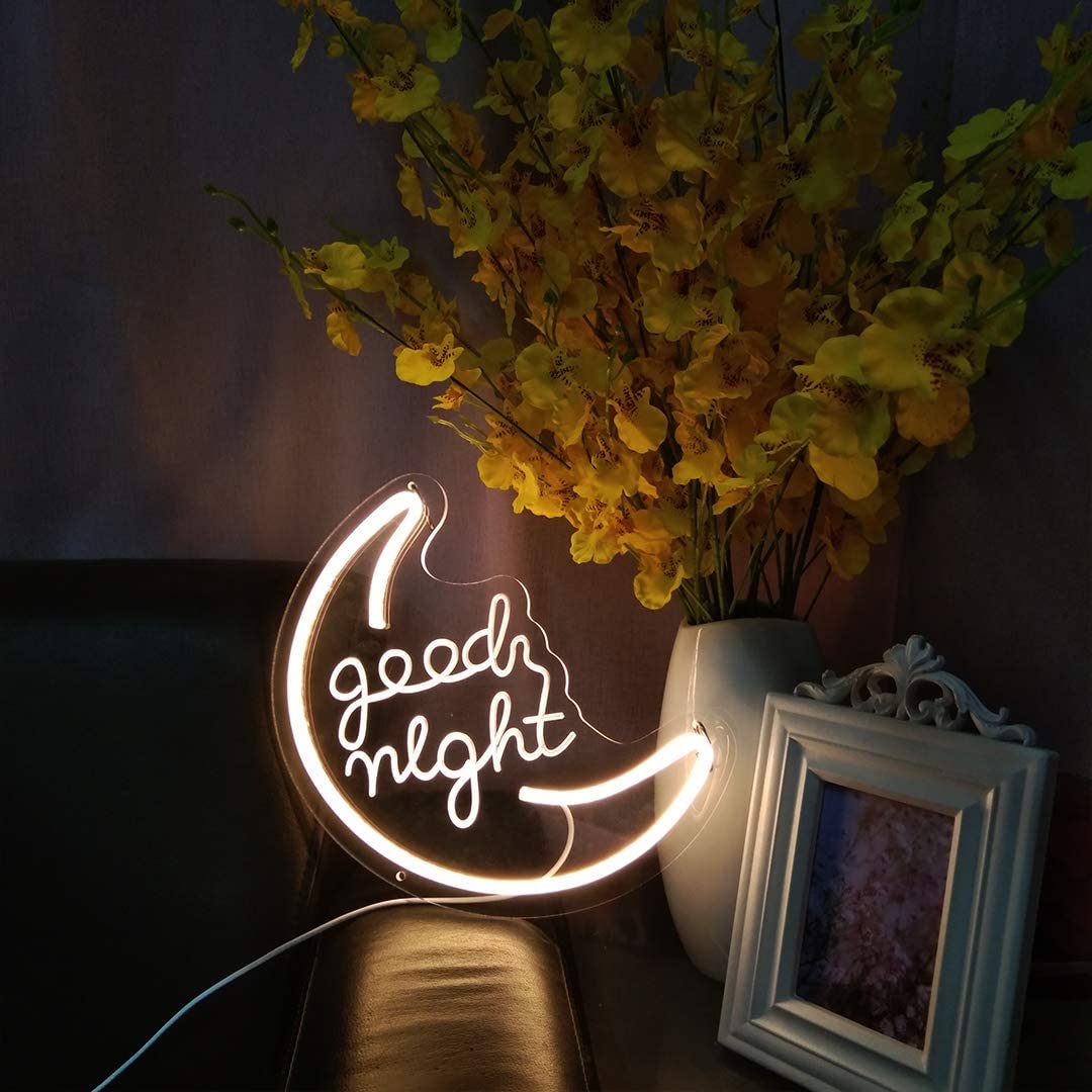 Neon Goodnight Sign