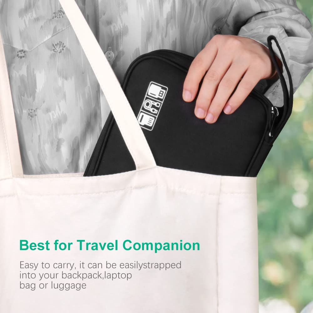 Electronics Accessories Organizer Bag, Travel Cable Organiser Bag