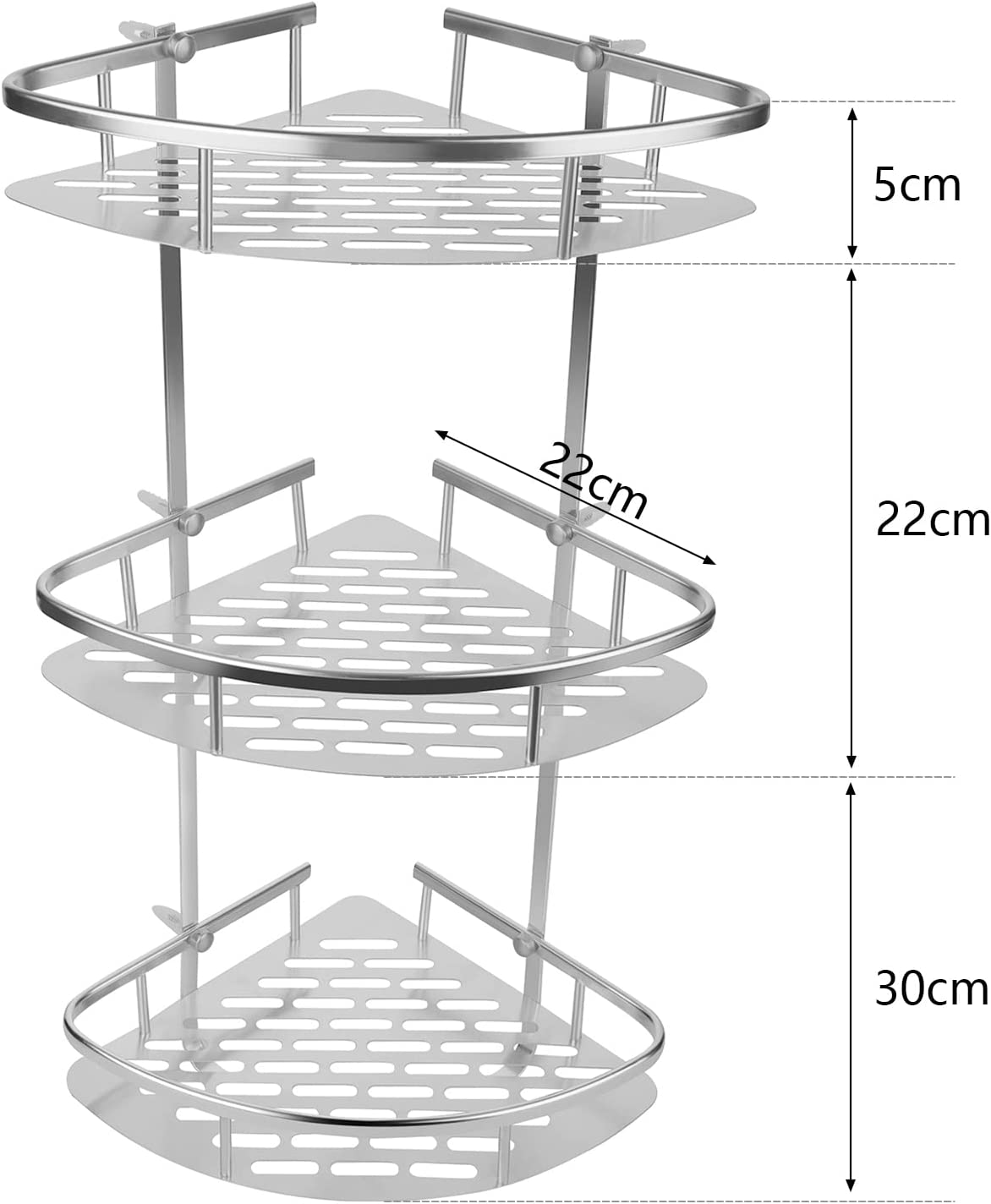 3 Tier Shower Corner Shelf