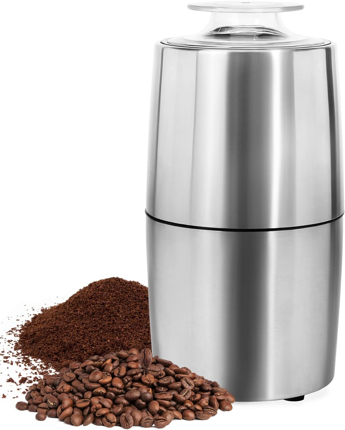 Coffee Grinder Electric - Turimon Stainless Steel Coffee Bean Grinder for Coffe Espresso Latte Mochas, One-Touch Grinder for Herb, Spice, Grain and More