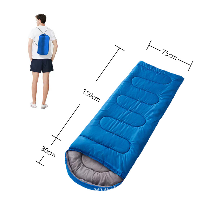 SINGLE SLEEPING BAGS CAMPING RECTANGULAR ENVELOPE ZIP UP KIDS ADULT