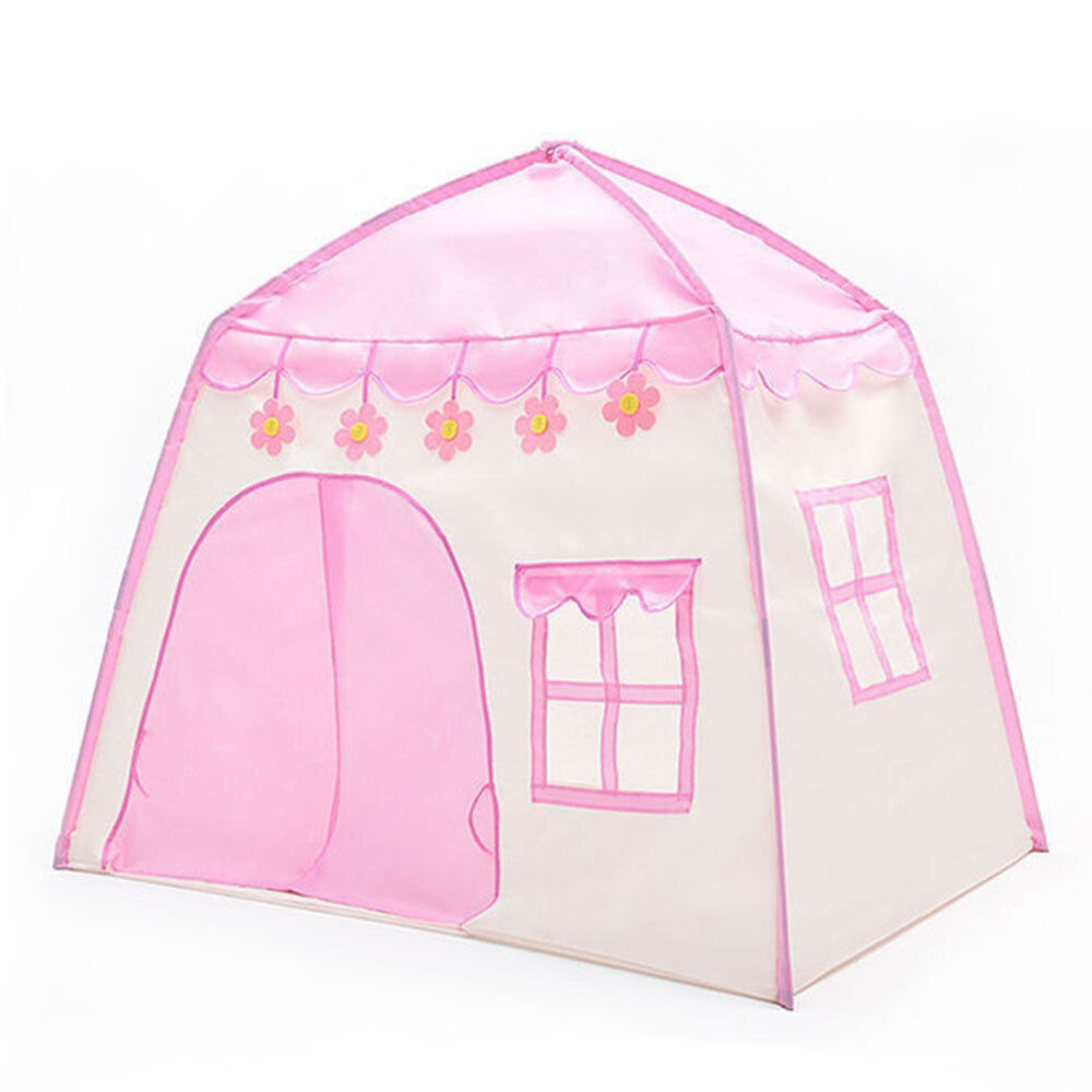 Pink Childrens Kids Pop Up Play Tent Girls Playhouse In/Outdoor Princess Castle