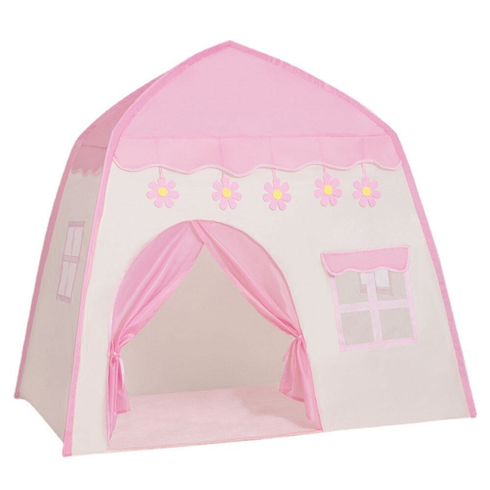 Pink Childrens Kids Pop Up Play Tent Girls Playhouse In/Outdoor Princess Castle