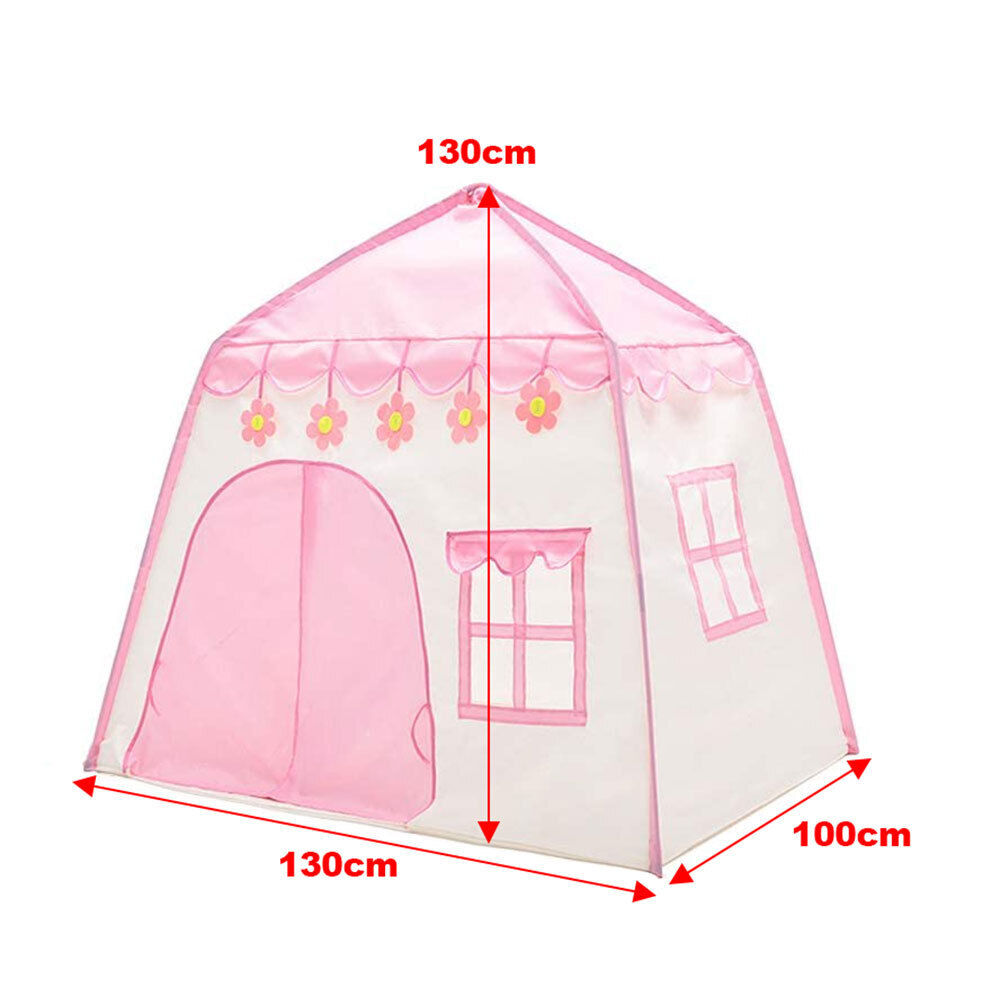 Pink Childrens Kids Pop Up Play Tent Girls Playhouse In/Outdoor Princess Castle