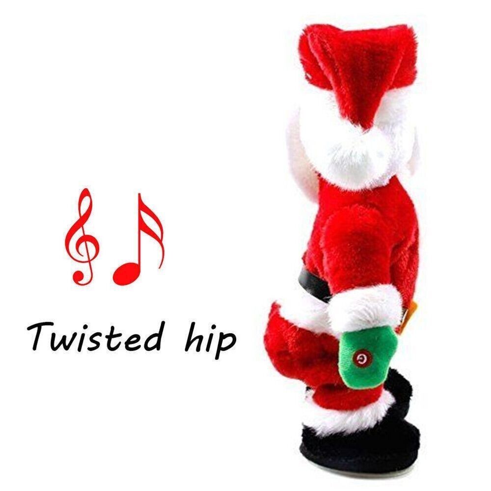 Twisted Hip Dancing Twerking Santa Claus Doll Electric Musical Toy Singing