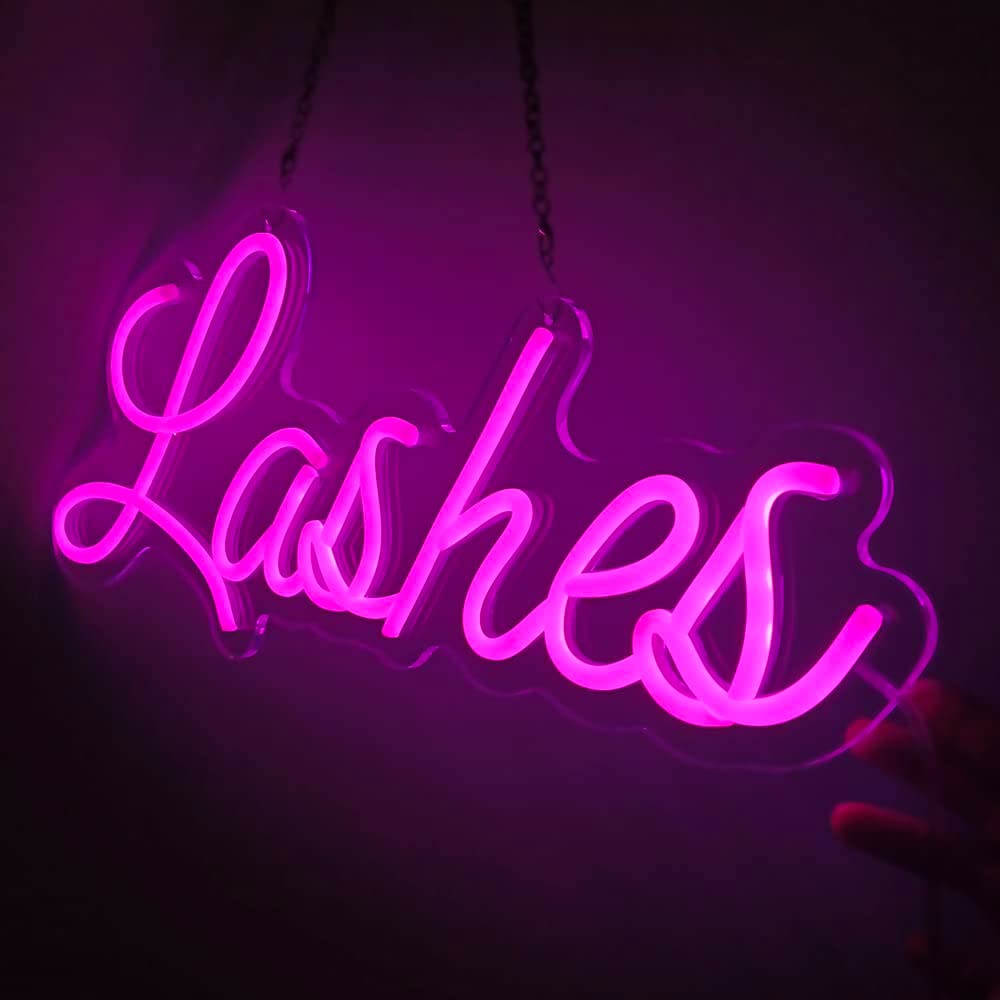 Neon Lashes Sign