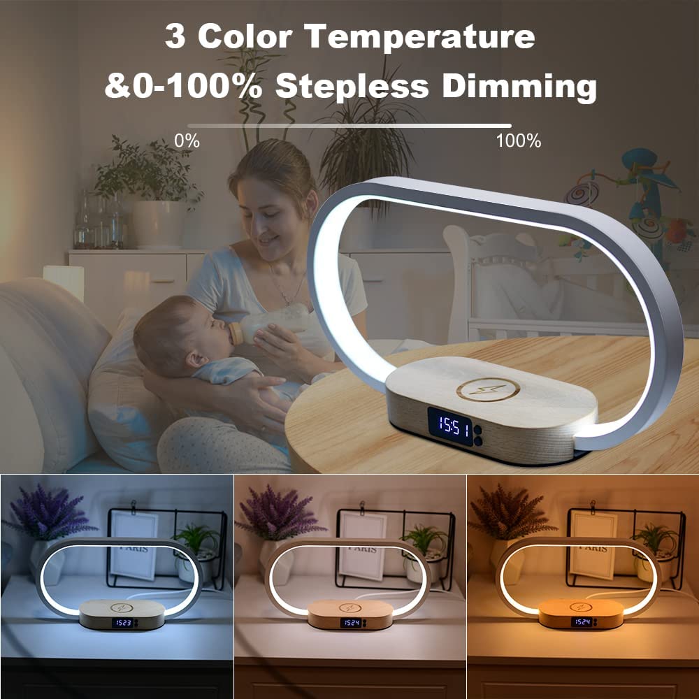 Bedside Lamps with Wireless Charger