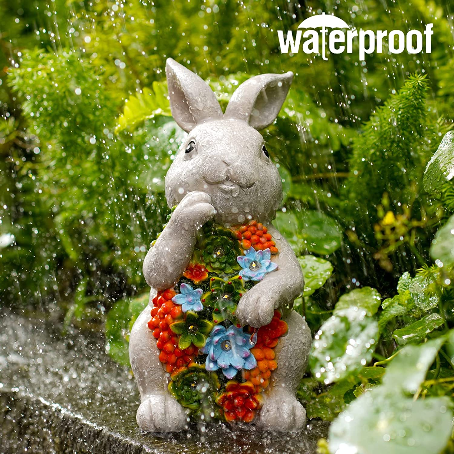 Rabbit Statue Solar Garden Ornaments