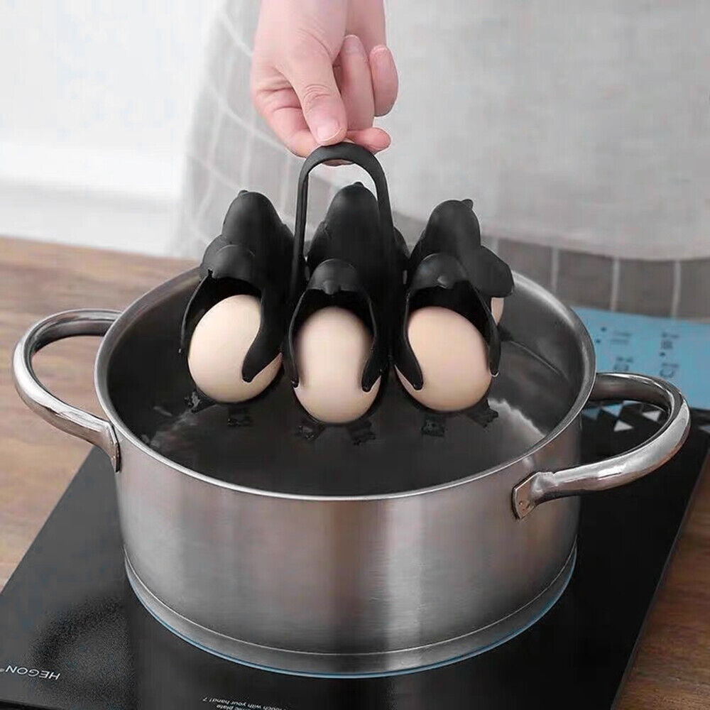 Egg Racks Cute Penguin Shaped Egg Boilers