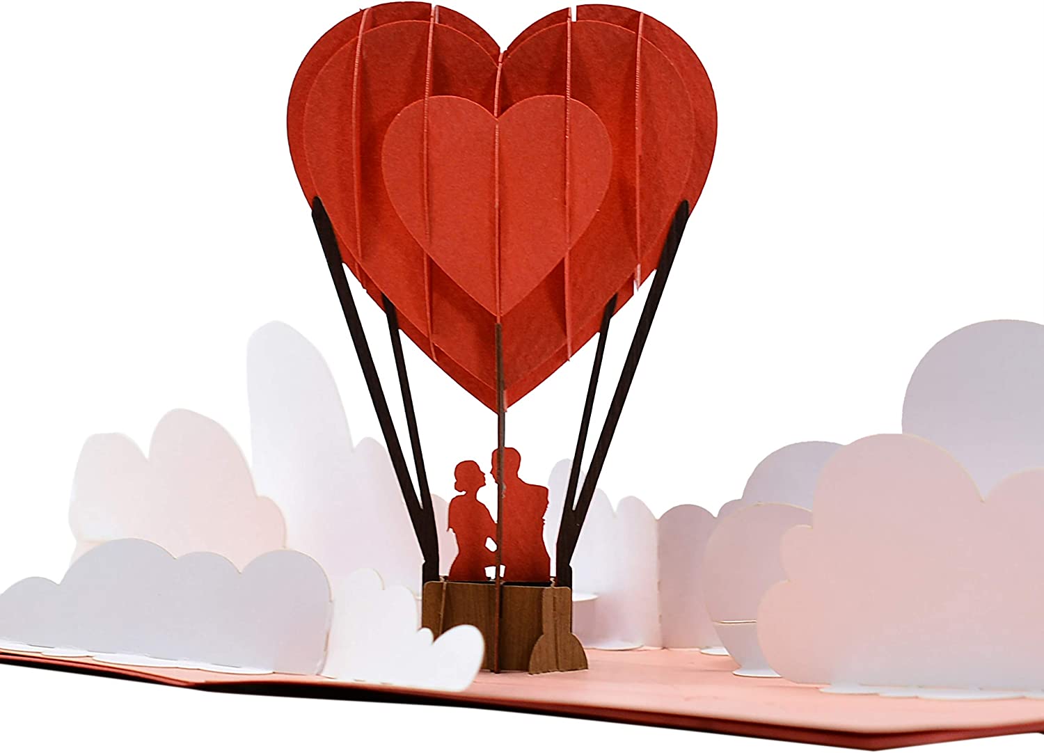 Pop Up Air Balloon Couple Kissing