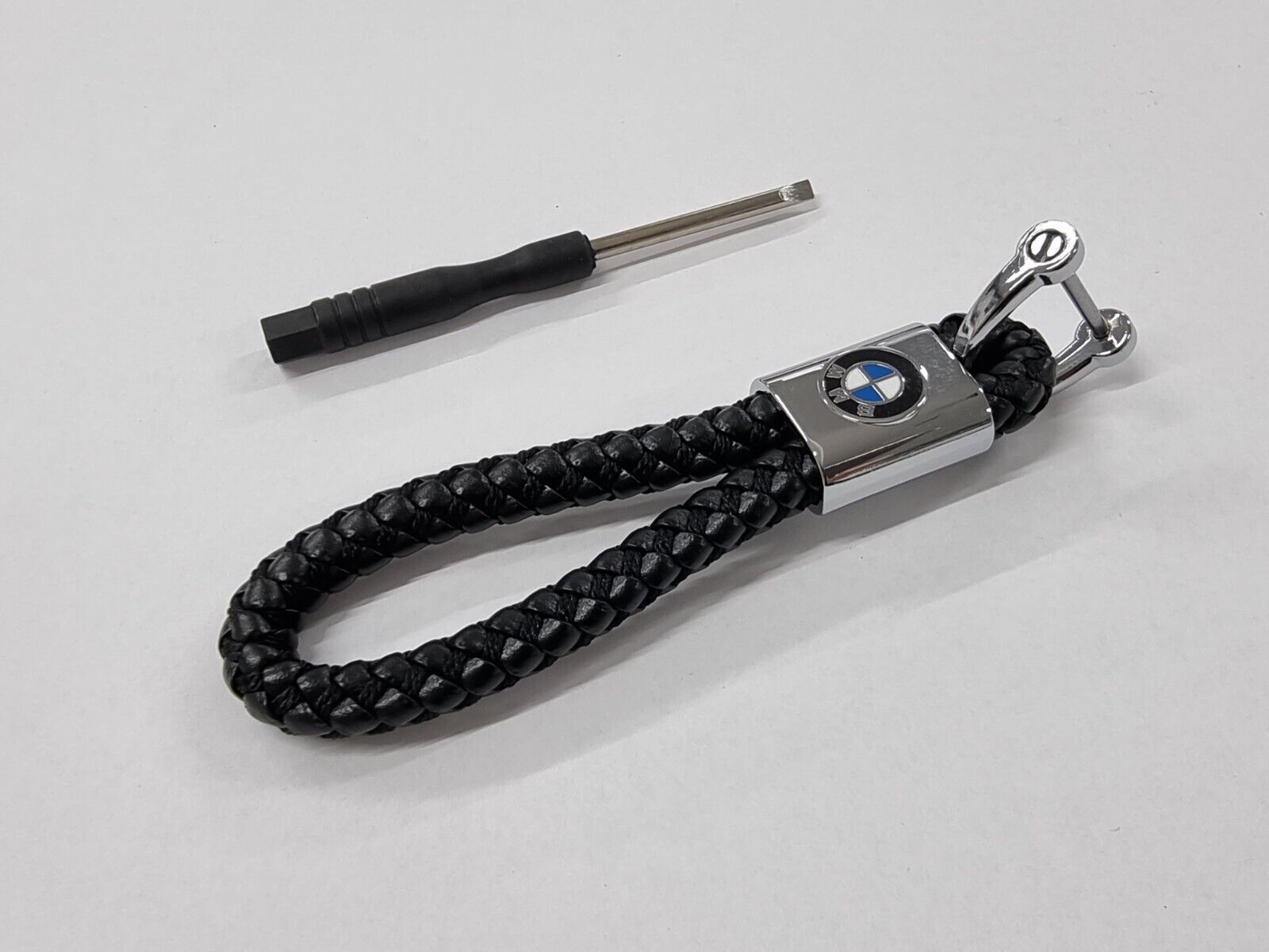 BMW Luxury leather keyring key chain fob