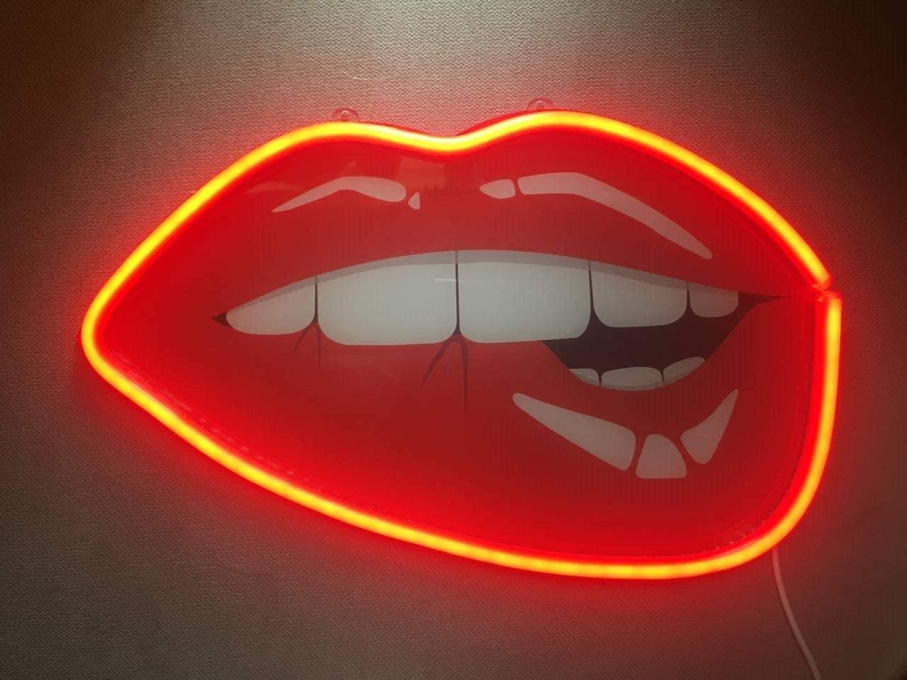 Neon Lips Led Light