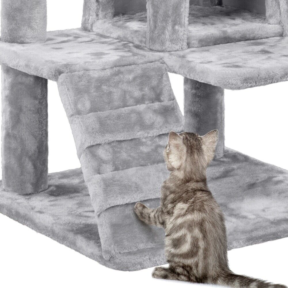 Cat Tree Cat Tower Cat Condo with Scratching Posts & Ladder for Cats Kittens