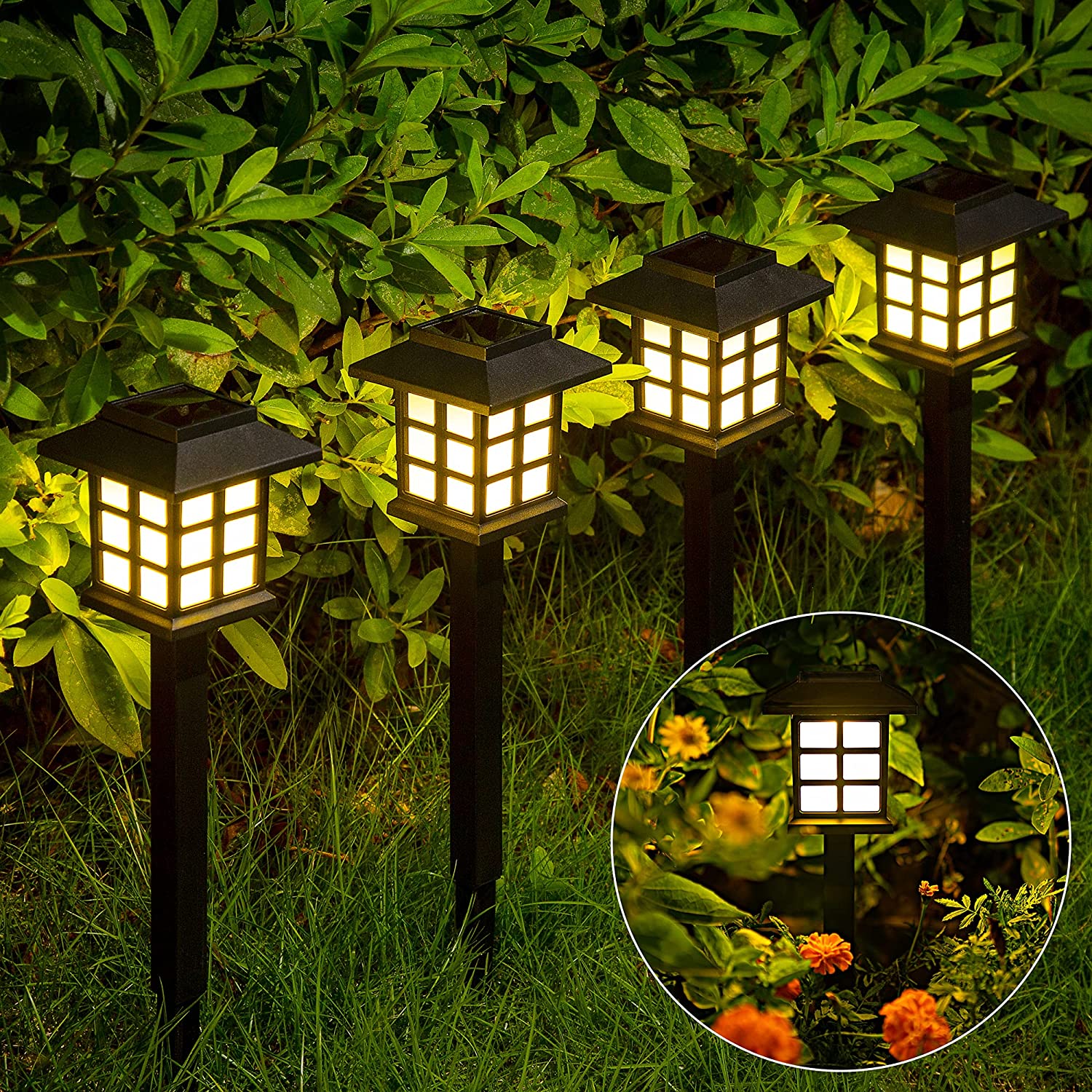 12 Pack Solar Pathway Lights Outdoor