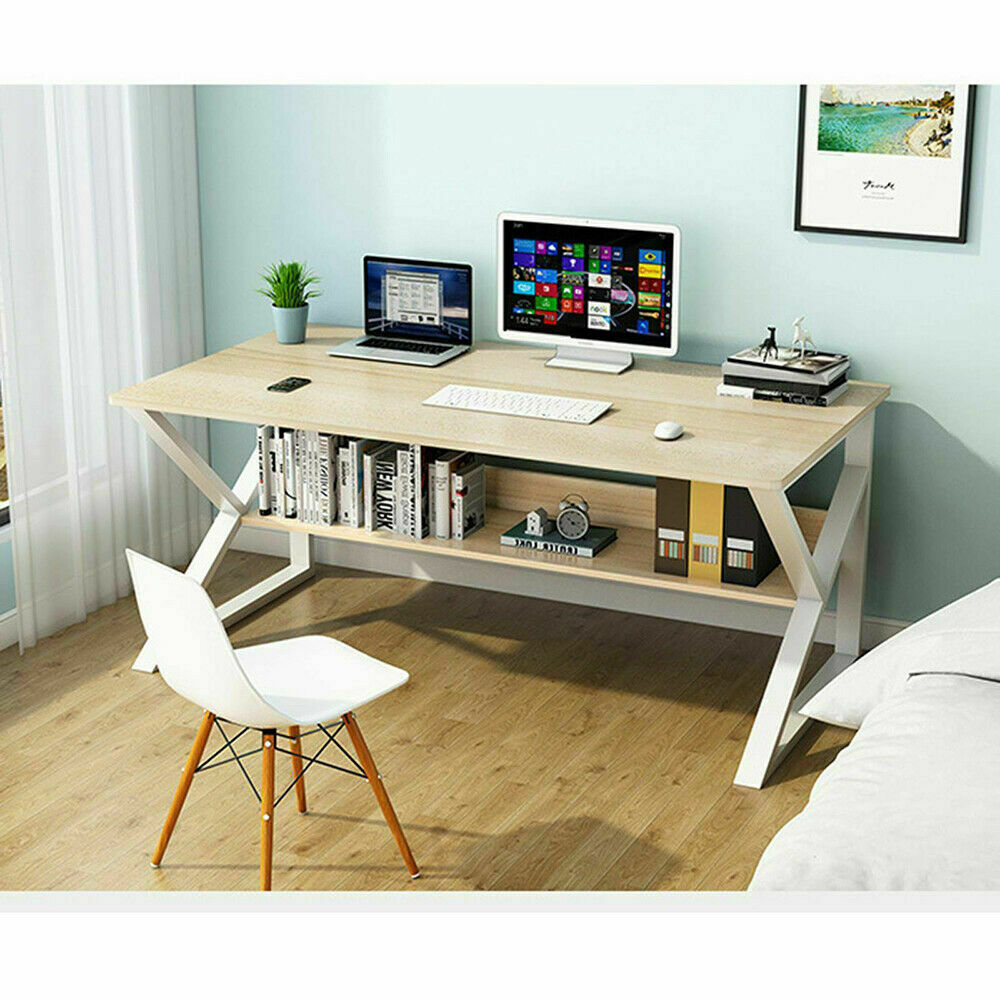 Computer Desk Study PC Table Laptop Writing Workstation Home Office Desk 100 cm