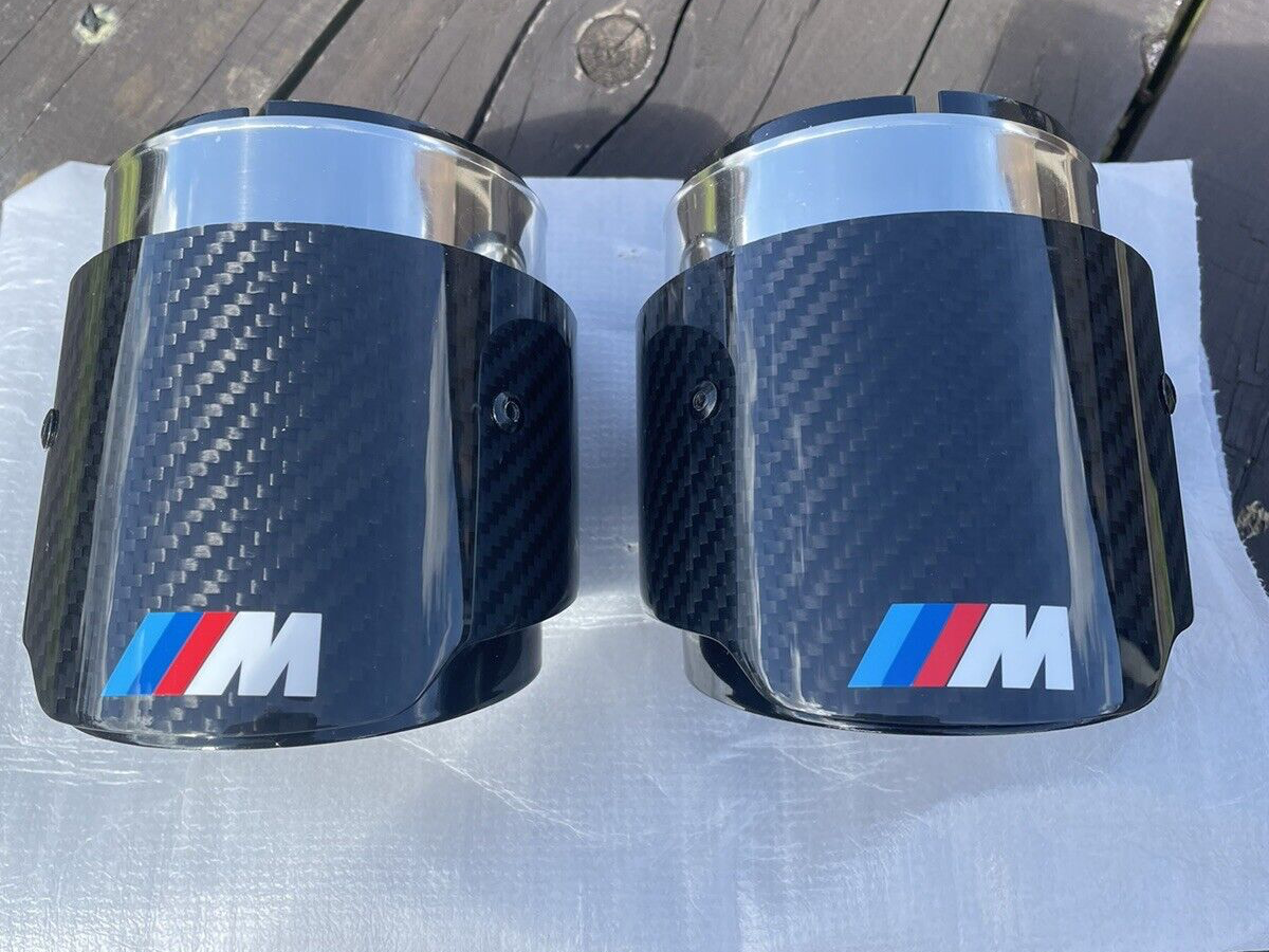 2 x BMW F40 M135i Xdrive CARBON FIBRE M LOGO BLACK 4