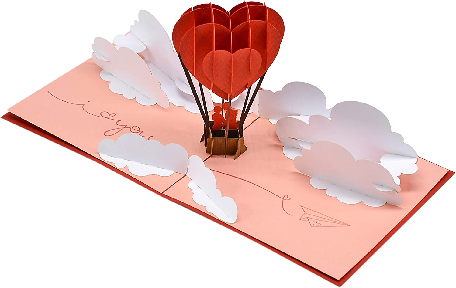 Pop Up Air Balloon Couple Kissing