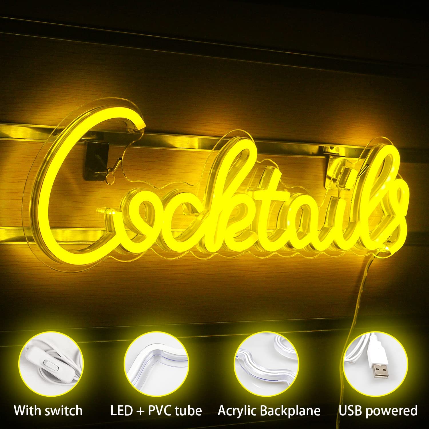 Neon Cocktail Sign