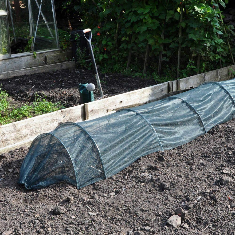 3m Allotment Plant Protector Garden Net Mesh Tunnel Cloche Mini Greenhouse