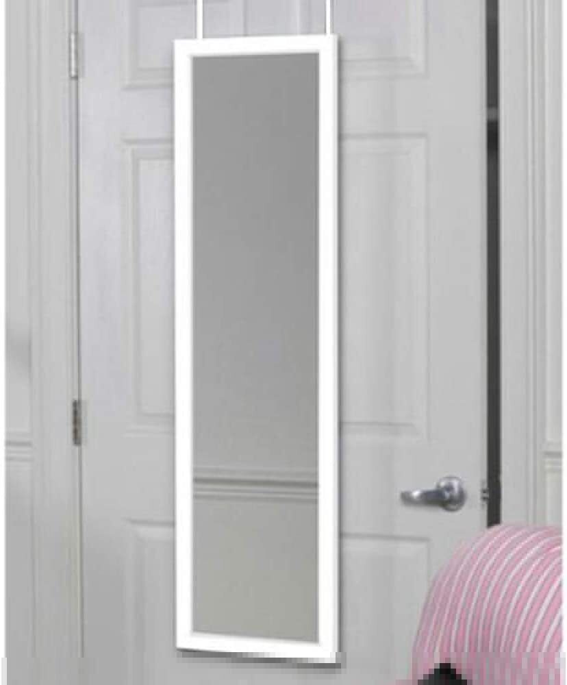 Over Door Mirror Wall Full Length Mirror Hanging Floor with Adjustable Hooks