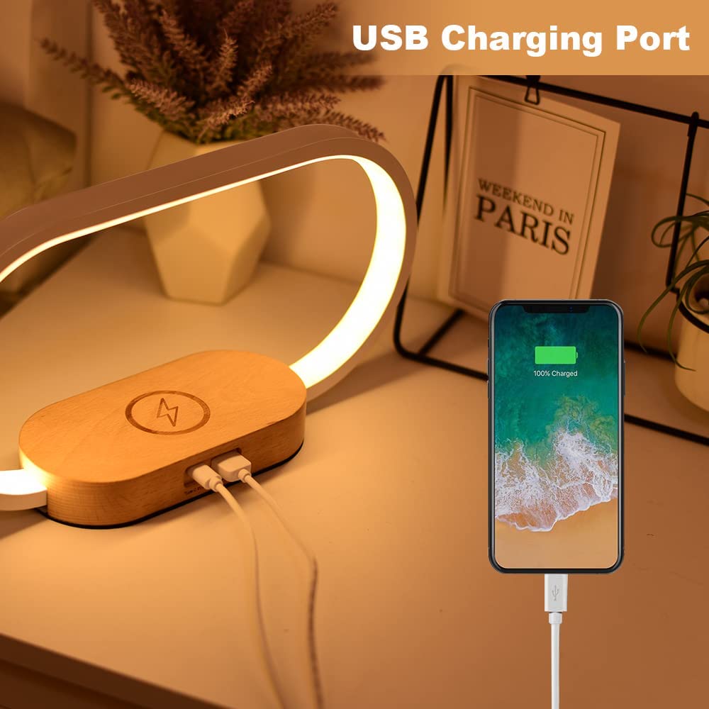 Bedside Lamps with Wireless Charger