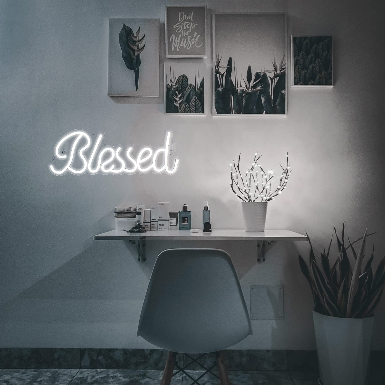 Neon Blessed Sign