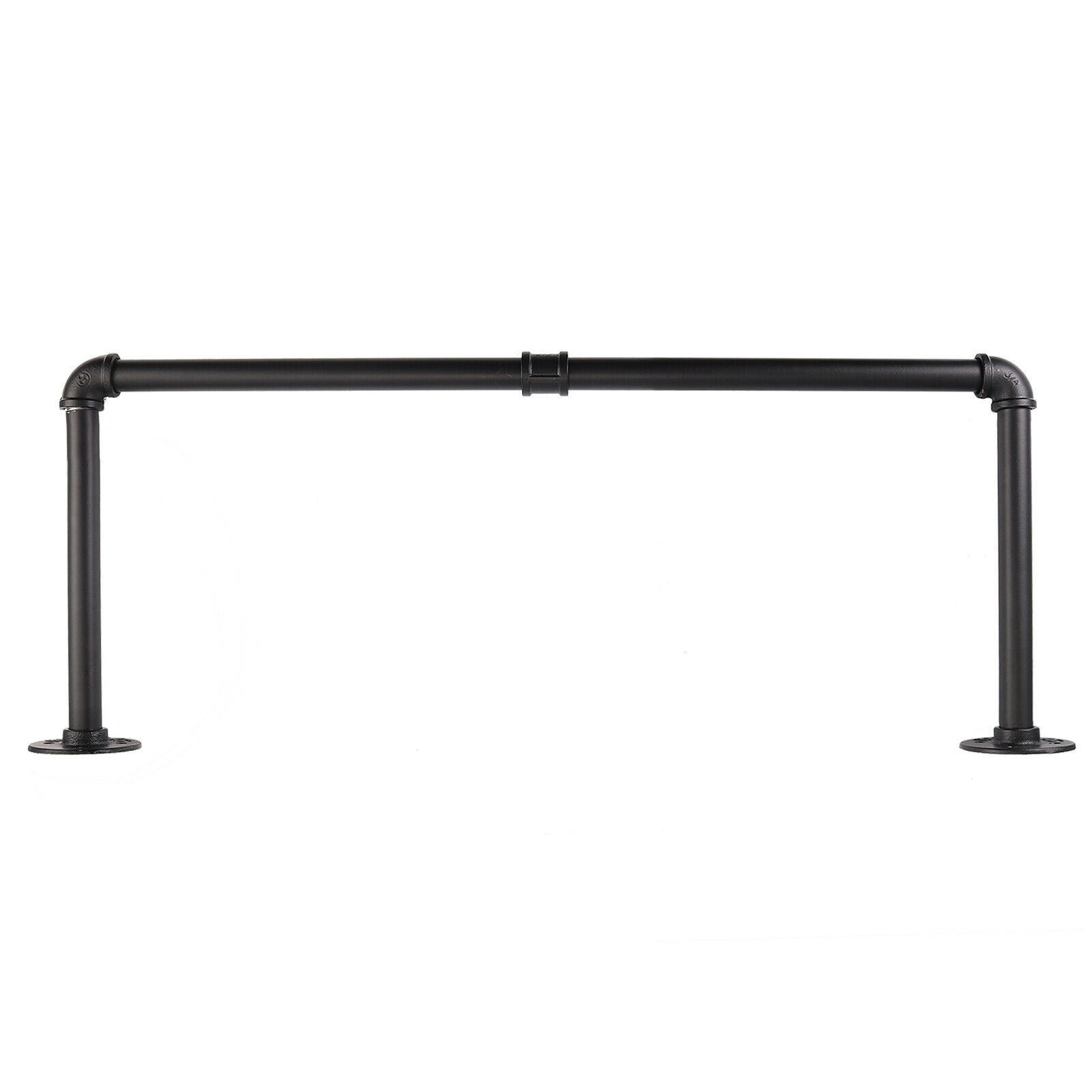 Industrial Pipe Clothes Rack 92cm Wall Mounted Detachable Garment Hanging Rail