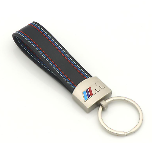 M Sport M3 M5 Metal Keyring Keychain Faux Leather High Quality fits BMW